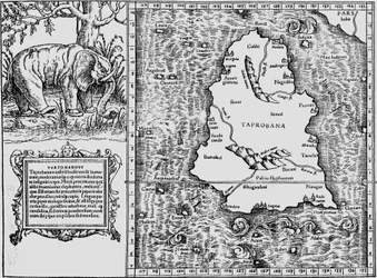 Map of Asia XII, Island of Taprobana